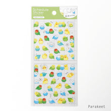 Lade das Bild in den Galerie-Viewer, Schedule Sticker -Panda/Parakeet- from Japan by GAIA