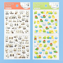 Lade das Bild in den Galerie-Viewer, Schedule Sticker -Panda/Parakeet- from Japan by GAIA