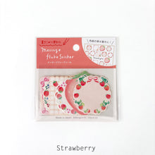 Load image into Gallery viewer, Message flake sticker -Strawberry/Clover- from Japan by GAIA