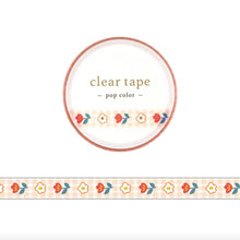 Load image into Gallery viewer, Clear tape Pop Icon -Flower1- gold foil clear tape by mind wave from Japan