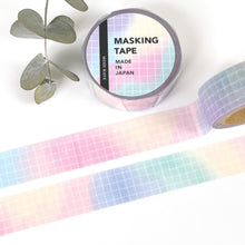 Lade das Bild in den Galerie-Viewer, Masking tape-plaid29-Rainbow Gradient washi tape from Japan by mind wave