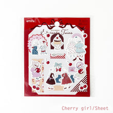 Load image into Gallery viewer, Strawberry girl and Cherry girl sticker