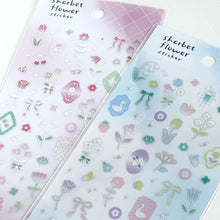 Charger l'image dans la galerie, Sherbet flower Sticker from Japan by GAIA Silver foil