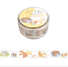 Load image into Gallery viewer, Nap time family -The Inukai family- masking tape by mind wave from Japan dog washi tape