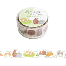 Carica l'immagine nel visualizzatore di Gallery, Nap time family -The Usazawa family- masking tape by mind wave from Japan Rabbit washi tape