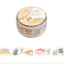 Lade das Bild in den Galerie-Viewer, Nap time family -The Nekoyama family- masking tape by mind wave from Japan Cat washi tape