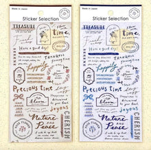 Load image into Gallery viewer, Sticker selection -Handwritten text- from Japan by GAIA