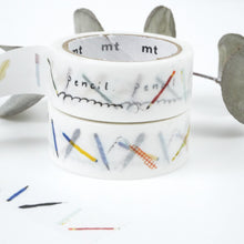 Load image into Gallery viewer, mt Limited Edition -miki tamura pencil- washi tape masking tape kamoi