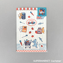 Carica l'immagine nel visualizzatore di Gallery, Ob1 Sheet Seal -SUPERMARKET Nyan Nyan MART By Papier Platz obiwan obione sticker