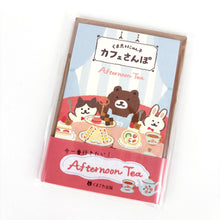 Load image into Gallery viewer, Kumazawa shoten×Furukawashiko limited edition -Cafe stroll-The 7th mini letter set
