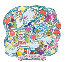 Carica l'immagine nel visualizzatore di Gallery, Futaribon-chan 3D greeting card "Fruit frame"