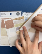 Charger l'image dans la galerie, Label Sticker "Paper material"(Blue/Pink)