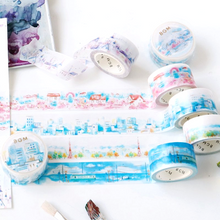Carica l'immagine nel visualizzatore di Gallery, Special City of watercolors washi tape "Villa"