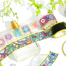 Carica l'immagine nel visualizzatore di Gallery, Special stained glass Clear tape "Birds and plants"