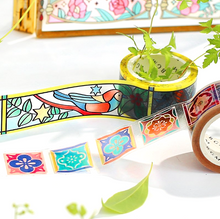 Carica l'immagine nel visualizzatore di Gallery, Special stained glass Clear tape "Birds and plants"