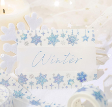 Lade das Bild in den Galerie-Viewer, Special winter washi "Crystal of snow"
