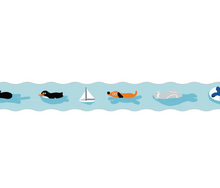 Carica l'immagine nel visualizzatore di Gallery, Clear tape SODA Die cut -swimming-