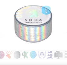 Carica l'immagine nel visualizzatore di Gallery, Clear tape SODA Aurora foil -emblem-