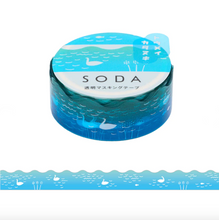 Carica l'immagine nel visualizzatore di Gallery, Clear tape SODA Die cut -swan-
