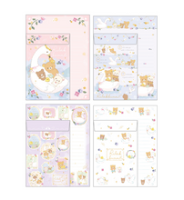 Lade das Bild in den Galerie-Viewer, 2022 Dec Rilakkuma letter writing set "Swan and Golden Flower"