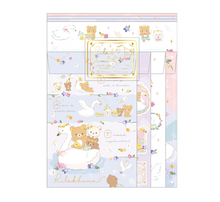 Lade das Bild in den Galerie-Viewer, 2022 Dec Rilakkuma letter writing set "Swan and Golden Flower"