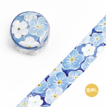 Lade das Bild in den Galerie-Viewer, MASKING TAPE LIFE "foil stamping" -Blue Flower Sea-