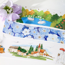 Lade das Bild in den Galerie-Viewer, MASKING TAPE LIFE "foil stamping" -Blue Flower Sea-