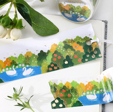 Lade das Bild in den Galerie-Viewer, MASKING TAPE LIFE "foil stamping" -Swan Lake-
