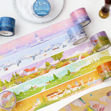 Lade das Bild in den Galerie-Viewer, MASKING TAPE "Special, Pointillism"-Snowy Mountains-