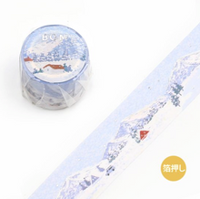 Lade das Bild in den Galerie-Viewer, MASKING TAPE "Special, Pointillism"-Snowy Mountains-