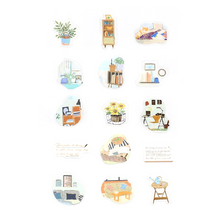 Lade das Bild in den Galerie-Viewer, Flake Seal foil stamping "Lifestyle" -interior-