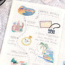 Lade das Bild in den Galerie-Viewer, Flake Seal foil stamping "Lifestyle" -World travel-