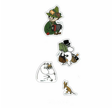 Lade das Bild in den Galerie-Viewer, 4size STICKERS moomin "chracter mix"  from Japan