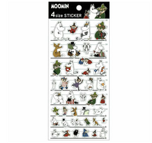 Lade das Bild in den Galerie-Viewer, 4size STICKERS moomin "chracter mix"  from Japan