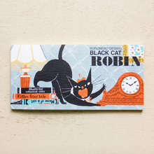 Carica l'immagine nel visualizzatore di Gallery, Black cat ROBIN Ippitsusen (mini letter paper)