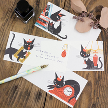 Carica l'immagine nel visualizzatore di Gallery, Black cat ROBIN Ippitsusen (mini letter paper)