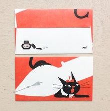 Carica l'immagine nel visualizzatore di Gallery, Black cat ROBIN letter set