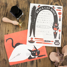 Carica l'immagine nel visualizzatore di Gallery, Black cat ROBIN letter set