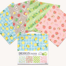 Load image into Gallery viewer, Design Paper "Fruit marche" origami, Chiyogami