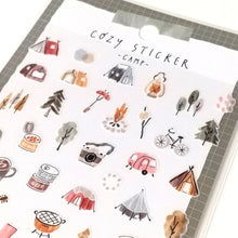 Lade das Bild in den Galerie-Viewer, COZY STICKER"CAMP" masking sticker