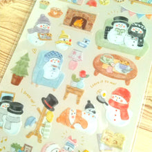 Carica l'immagine nel visualizzatore di Gallery, "Fluffy Snowman" sticker