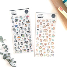 Charger l'image dans la galerie, Sticker Selection "Penguin life/Hedgehog life"