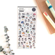 Charger l'image dans la galerie, Sticker Selection "Penguin life/Hedgehog life"