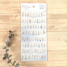 Lade das Bild in den Galerie-Viewer, flower garland natural sticker "blue"