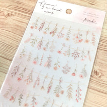 Load image into Gallery viewer, flower garland natural sticker "pink"