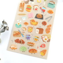 Load image into Gallery viewer, Sticker Selection "friendly food" Bento/Bread