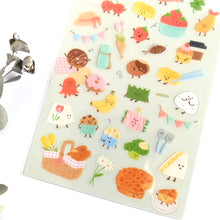 Load image into Gallery viewer, Sticker Selection "friendly food" Bento/Bread