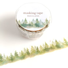 Load image into Gallery viewer, palette series masking tape "many trees" Die cut washi tape