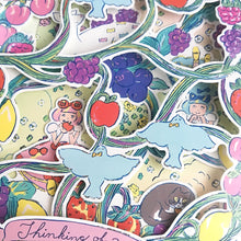Carica l'immagine nel visualizzatore di Gallery, Futaribon-chan 3D greeting card "Fruit frame"
