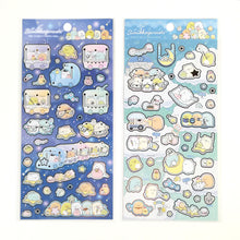 Load image into Gallery viewer, Sumikkogurashi sticker "Starry sky walk" (Blue)